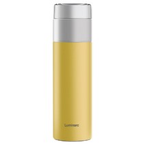 루미낙 찻잎 분리 보온보냉병, 옐로우, 400ml