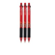 자바펜 제트3볼 3색 볼펜 0.38mm, 0.38 Red, 3개