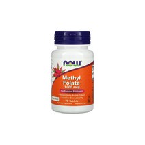 NOW Foods 나우푸드 엽산 Methyl Folate 1000mcg 90정 Tablets 미정질 스테아르산 셀룰로스 섬유질 stearic acid cellulose