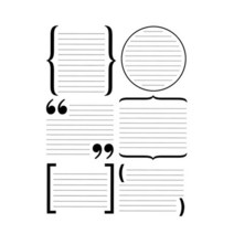 가을 잎 투명 스탬프 케이티 퍼티엣 - 알파벳 배송, Journaling Stamps