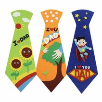 이지피아 뚝딱공작소 펠트 넥타이 만들기 세트 유치원 어린이집 미술학습 교구, 1개, 주황