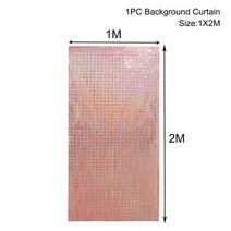 Tulle Roll Organza 리본 커튼 배경 소박한 웨딩 장식 사랑 결혼 생일 파티 용품, 08 Rose Gold Style 3