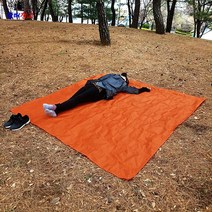 2m 방수돗자리 대형 소풍매트 야외매트 등산매트 방수매트 캠핑매트 야외용방수매트 돗자리 방수돗자리 돗자리매트 그라운드시트, 2m 돗자리매트 주황색