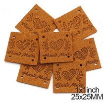 가죽라벨 20pcs 손으로 만든 심장 레이블 의류에 대 한 가죽 태그 모자에 다채로운 수 제 청바지 봉 액세서, 05 04