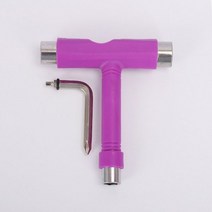 스케이트보드 T 모양 스케이트 보드 렌치 키트 다기능 MTB 자전거 전기 스쿠터 수리 도구 미니 L 렌치, 09 보라색
