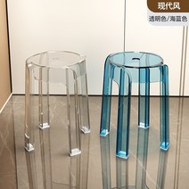 투명 아크릴의자 고스트체어 마스터체어 북유럽 가벼운 고급 플라스틱 가정용 두꺼운 의자, 모던 - 2팩1급 pmma 소재 베어링 500