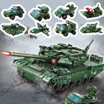 레고 호환 42301 트랜스폼 탱크 변신 밀리터리 전투기 남아 계몽 조립 블럭 장난감, 42301-2