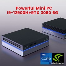 미니PC 일체형PC 고사양 사무용 가정용 산업용저렴한 미니 게임 PC i9 12900H i7 NVIDIA GTX1060 4G Thunde, 03 i7-12700H GTX1060 4G_02 AU, 01 No Ram No HD No WiFi