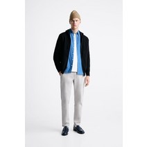 ZARA 텍스처드 치노 팬츠 - 그레이 222661000