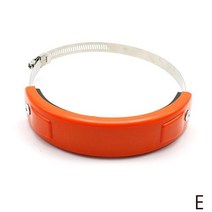 유니버설 바이크 오토바이 배기 프로텍터 100mm-160mm 가드 라운드 커버 타원형 수 Accessorie 안티 드롭 링 모터 F7H2, [04] Orange