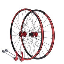 자전거 초경량 휠 휠셋 카본 마빅 타이어 로드 바퀴 MTB 1 쌍 xr300 산악 셋 26 27.5 인치 알루미늄 합금 120 사운드 5 세트 디스크 브레이크 액세서리, 26인치 레드