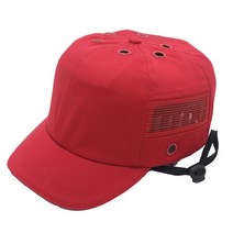야구 헬멧 검투사 쉴드풋가드 작업 안전 하드 범프 캡 모자 스타일 보호 PP 공장 상점 운반 머리, [01] Red, [02] L
