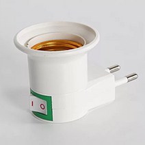 E27 EU 플러그 어댑터 라이트 소켓 기본 유형 110V 220V 전구 홀더 변환기 ONOFF 버튼 스위치, 01 US Plug_01 e27