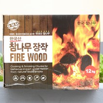 큐맥 한국산 참나무 장작 바베큐용, 1개, 12kg
