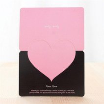 청첩장 바른손카드 하트 모양 크리스마스 인사말 카드 발렌타인 데이 선물 결혼식 초대장 로맨틱 생일 감, 04 4