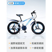 피닉스 초등 광폭자전거 20/22/24 인치, 20인치, 흰색과 파란색 20인치(1바퀴 21단)