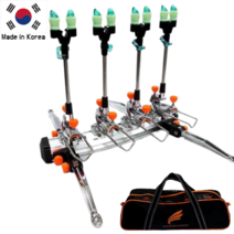 캠낚스 국산 민물 낚시 받침틀 가방 받침대 거치대 2단 3단 4단 5단, 실버 4단