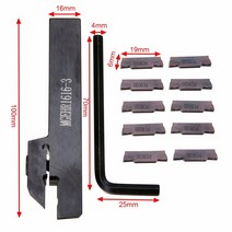 [무료배송]1Pcs MGEHR1616-3 Lathe Turning Tool Holder 100mm Boring Bar MGMN300 Inserts with Wrench Fo, 한개옵션0