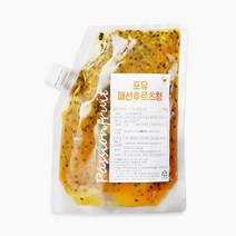 아이스박스포함 + 포유 패션 후르츠 청 냉동 퓨레 에이드 1kg