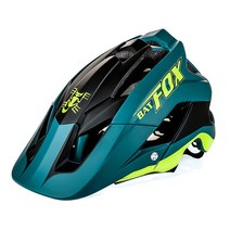 BATFOX 사이클링 헬멧 전체 성형 MTB 도로 자전거 헬멧 초경량 자전거 헬멧 BAT FOX DH AM Casco Ciclismo Bicicleta, Blackish green