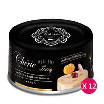 쉐리 블랙라벨 닭고기 호박 80g x 12개 고양이주식, 단품