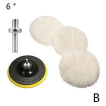 차량용 광택기 폴리셔 3Pcs/Set Polishing Pad For Car Polisher 3-7 Inch Circle Buffing Tool Kit Discs, 02 6 inches 150mm