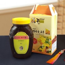 지리산뱀사골토종꿀 [지리산뱀사골] 밤꿀 2.4kg 선물세트 (병/선물용박스) 사양벌꿀, 1, 없음/없음/없음