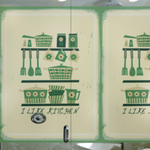 뭉키데코 뭉키데코 무점착반투명시트_MSC-004_빈티지 키친 01(C02_W120xH180cm) (2944378)