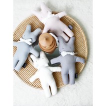 [아리베베] 신생아 아기 애착 인형 모달 토끼 인형, 색상:민트