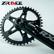 가성비 자전거 로드 바이크 크랭크 세트 하단 브래킷이 있는 단일 스프로킷 44T 체인링, 175mm+40T+BB92