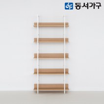 동서가구 에스티 고급 포스코 스틸 철제 책장 5단 800 폭 4colors DF643633, 오크
