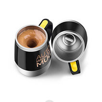 자동회전 셀프믹스 회오리 머그컵 방탄커피 믹스커피 핫쵸코 오토 마그네틱 텀블러, 블루