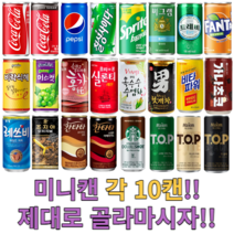 음료수 캔음료 각10캔 골라담기 /탄산음료/과채/과즙/착즙/업소용/소캔/미니캔/콜라, 선택19. 프리미엄라떼175ml 10캔