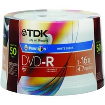 DVD-R 4.7GB 16X White Inkjet Printable Spindle (Discontinued by Manufacturer)
