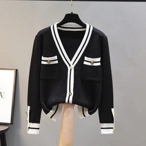 [Myshe]여성 슬림 긴팔 니트 가디건 외출복 Myshe qxz1202YCdk10