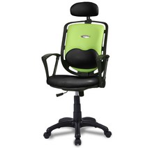 청심의자 스마트 고급형 하트요추 의자 우레탄 바퀴 메쉬원단 S63L, 그린