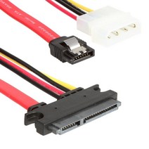 WonderfulDirect SATA 22pin Serial ATA 데이터 및 전원 콤보 케이블 587665