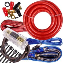 Complete 3000W 중력 4 게이지 앰프 설치 배선 키트 P케이투 Ga 블루 - 및 DIY 취미 자동차 트럭 오토바이 RV ATV에 적합