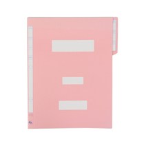 플러스샵 종이정부화일 황화일 A4 5색상 10매입 1묶음, 분홍색 1묶음 10매입