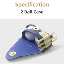 [보경샵] 2구 골프볼 케이스 가방 골프공 주머니 골프공 파우치 골프클럽/골프에 반하다, 핑크+블랙