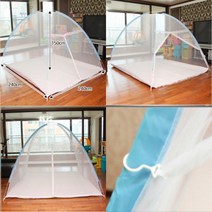 침대원터치모기장 240X240CM 야외모기장 패밀리침대모기장