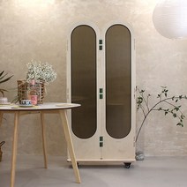 다빈 폴리 자작나무 이동형 바퀴 2단 파티션 (1600) 까페 사무실 칸막이 인테리어 가림막 가벽, 혼합색상