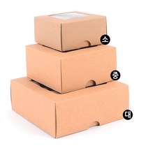 답례품상자 웨딩 돌잔치 카페 커피숍 학원 증정품, 색상/사이즈, 소 - 블랙