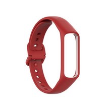 갤럭시핏2 스트랩 compatible 삼성 갤럭시 핏 2 sm-r220 소프트 실리콘 스포츠 밴드 watchband 액세서리 2022 뜨거운 판매, 레드