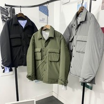 스타일에스 남자 오버핏 빅포켓 카라 겨울 웰론 패딩 점퍼
