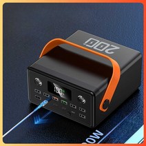 차박용 배터리 보조배터리 캠핑용 대용량 초대용량, 블랙  180000mAh