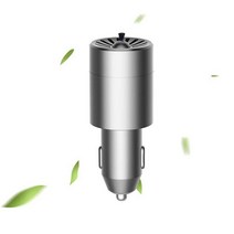 산소발생기 Car Air Purifier 12V Mini Auto Fresh Anion Ionic Oxygen Bar Ionizer Cleaner Freshener, 03 Grey