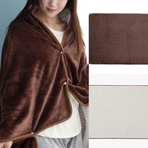 망토 담요(100X150CM) (브라운) 극세사블랭킷 유모차담요 극세사밍크담요