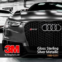 쿨제이 3m 2080-G251 스털링 실버 메탈릭 유광 차량 PPF 카스킨 생활보호 패키지 마프로 에이버리 크롬 (2740652)