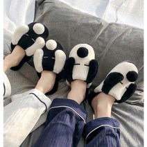 [당일발송] 바바 강아지 털 실내화 겨울 슬리퍼 털 거실화 사무실 방한 보온 캐릭터 남녀공용